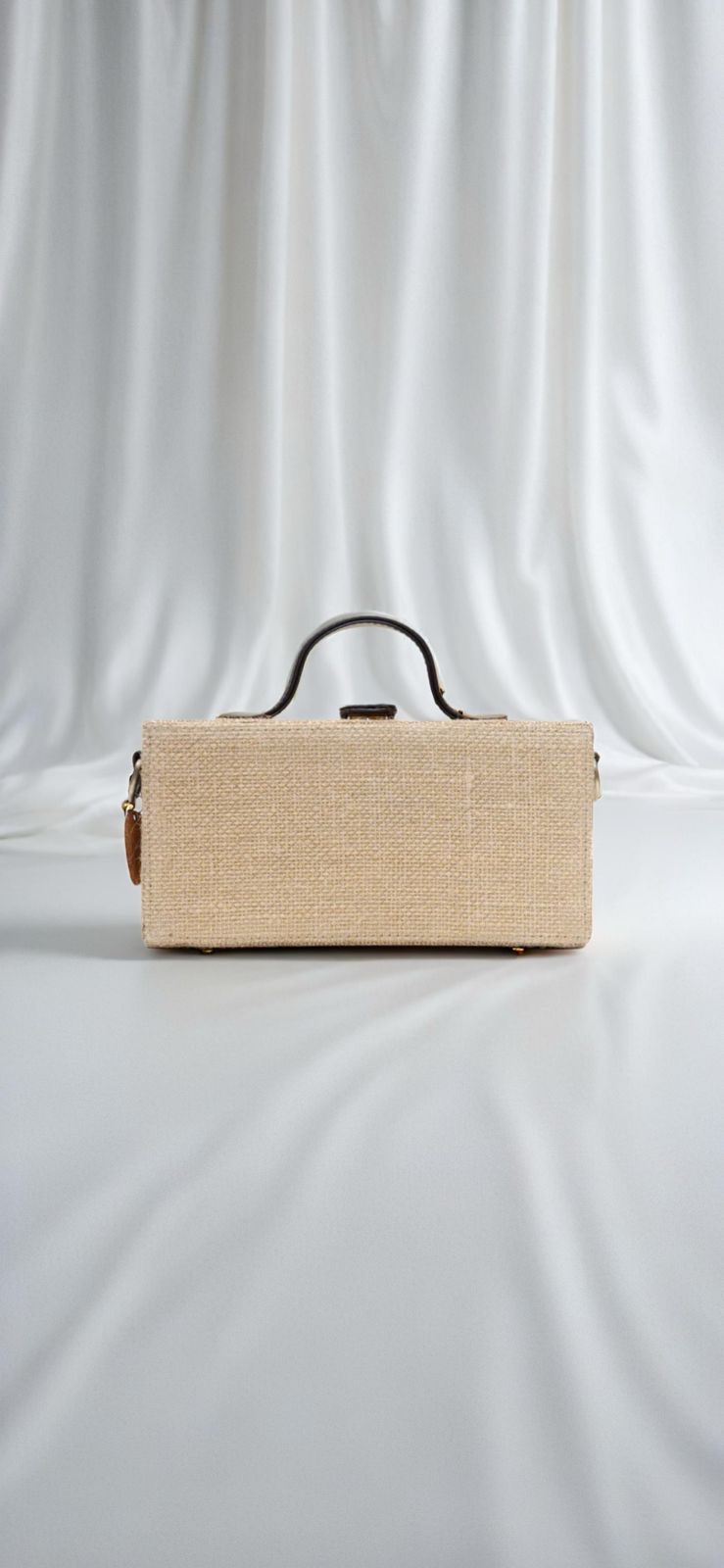 jute beaded hand embroidered clutch bag
