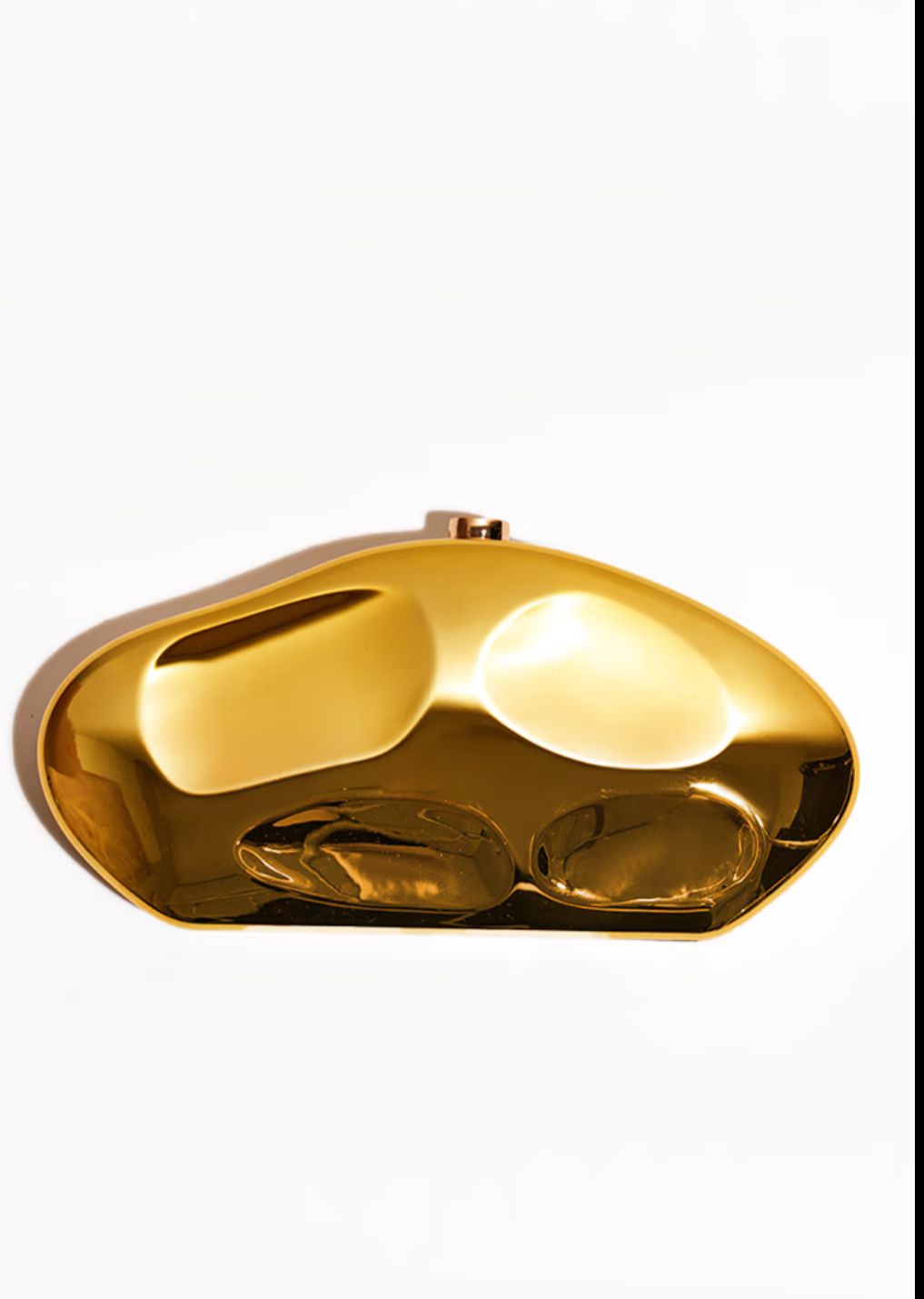Gold Acrilyc Clutch Bag | Evening Clutch Bag | Gold Evening Purse | Prom Clutch | Party Box Clutch | Gold Clutch Bag