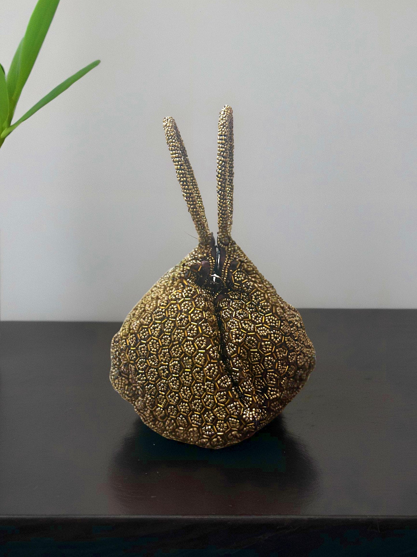 Black Beaded Potli
