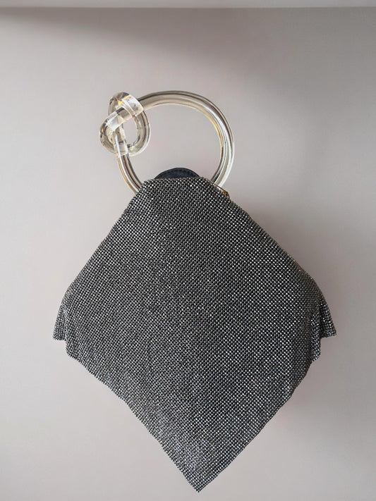 Metallic Cage Clutch | Mesh Evening Clutch | Metal Cage Clutch Bag